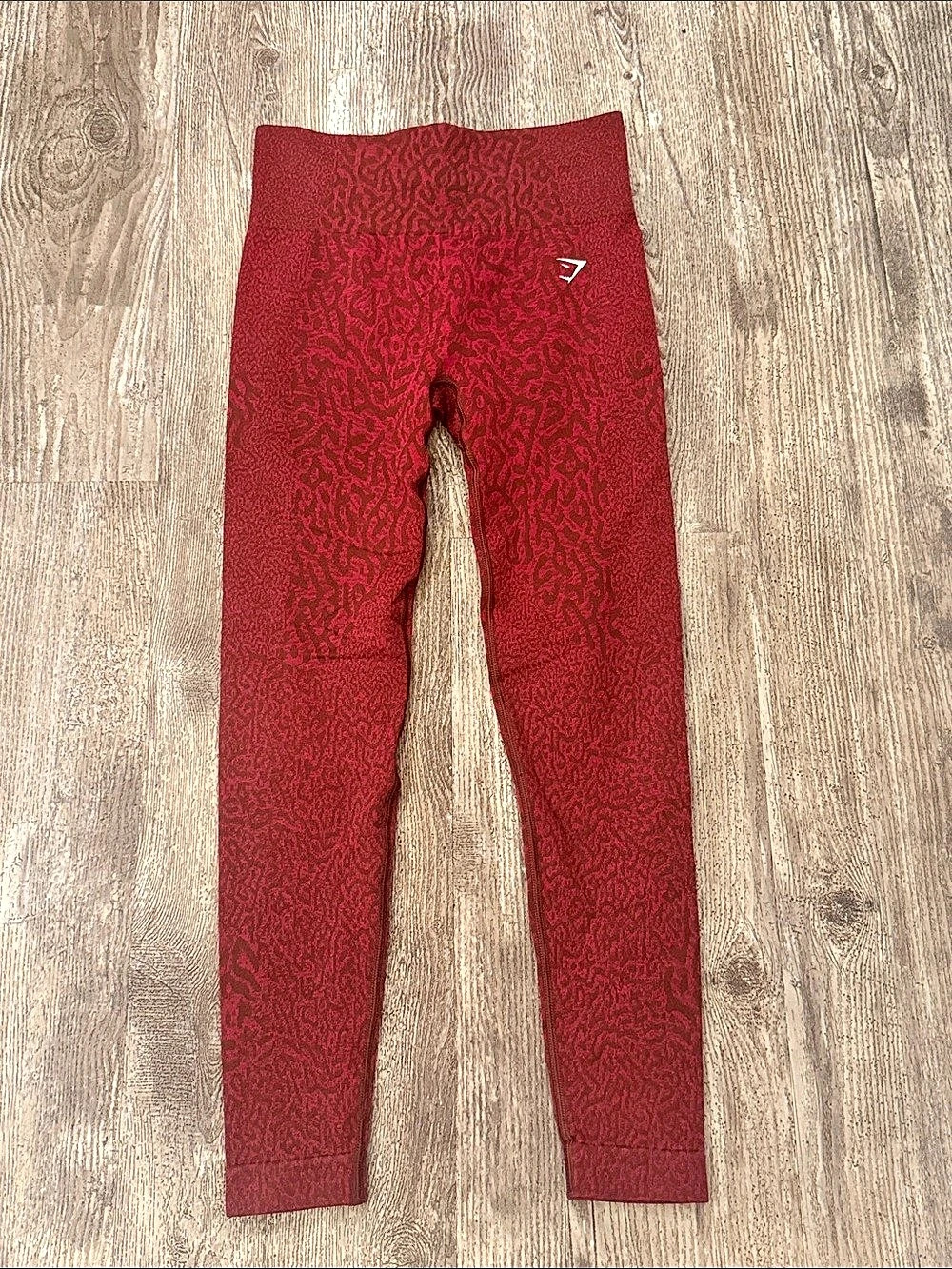 Gymshark Adapt Animal Seamless Leggings Women's Red